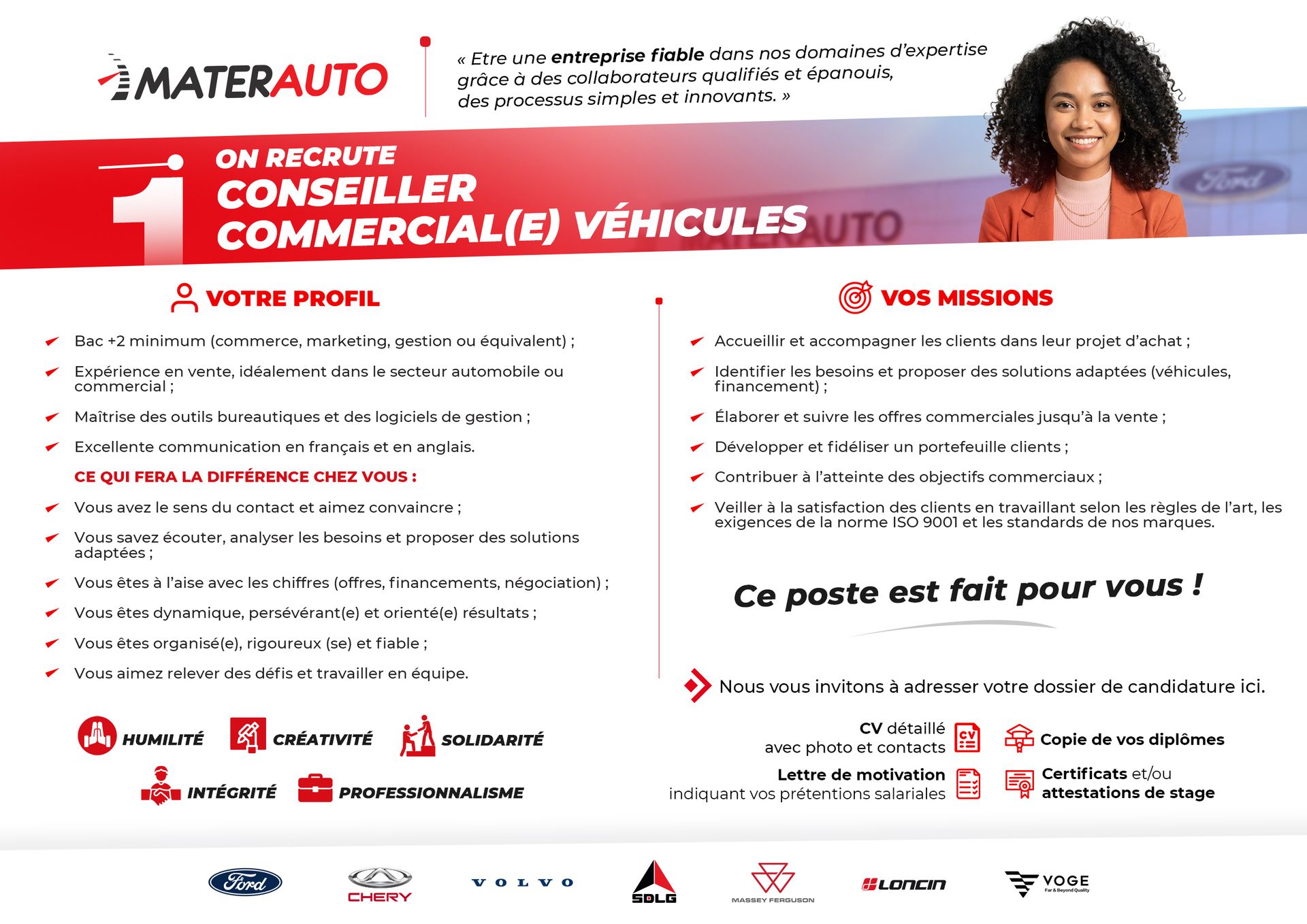 Conseiller commercial véhicules